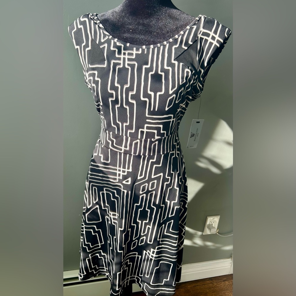 Worthington Black and White Patterned Dress